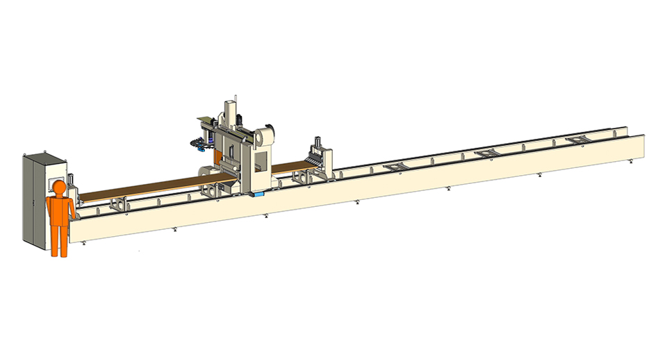 TF machine: multifunctionele machine voor houtskeletbouw, liggers, spanten, clt…